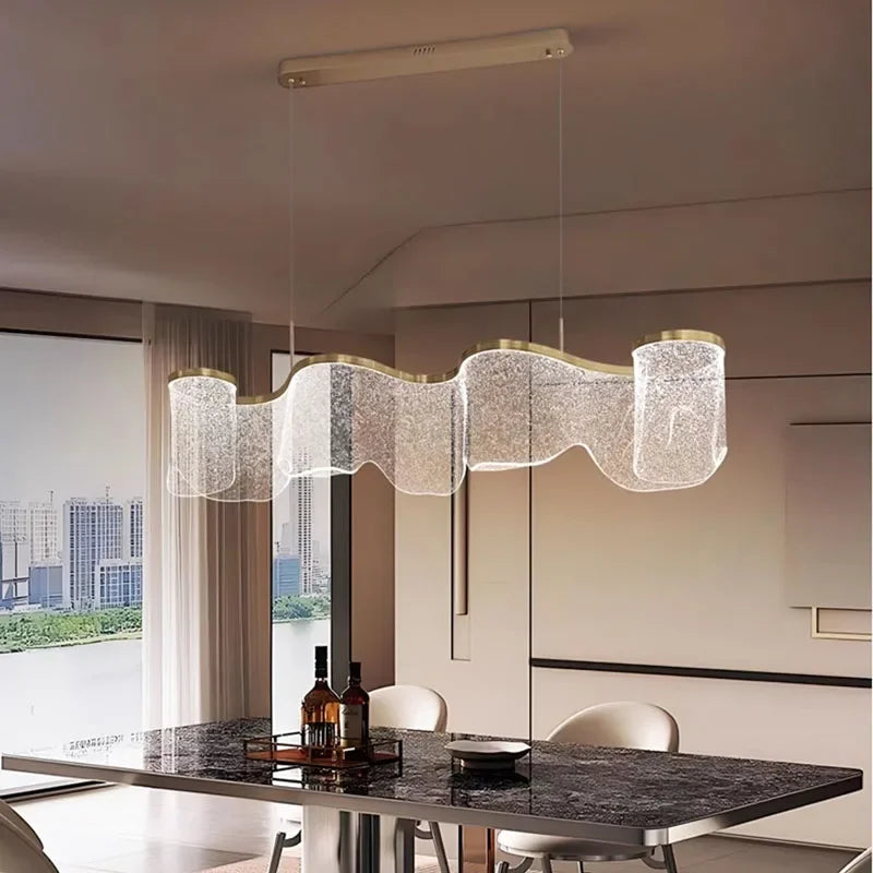 Pearl Ribbon LED Pendant Light